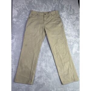 Vintage Dickies Carpenter Pants Men's Size 38/34 Khaki Workwear,